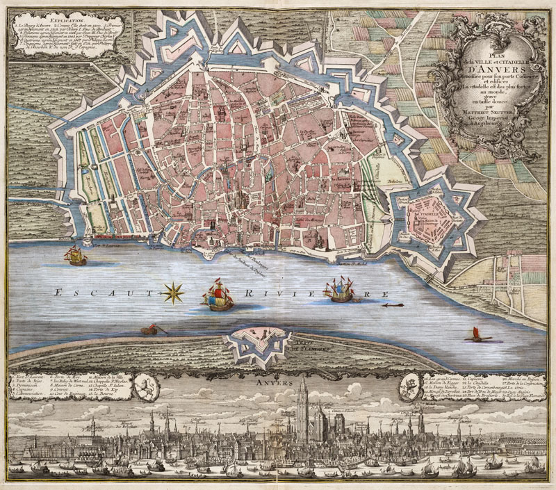 Antwerpen 1740 Matthias Seutter